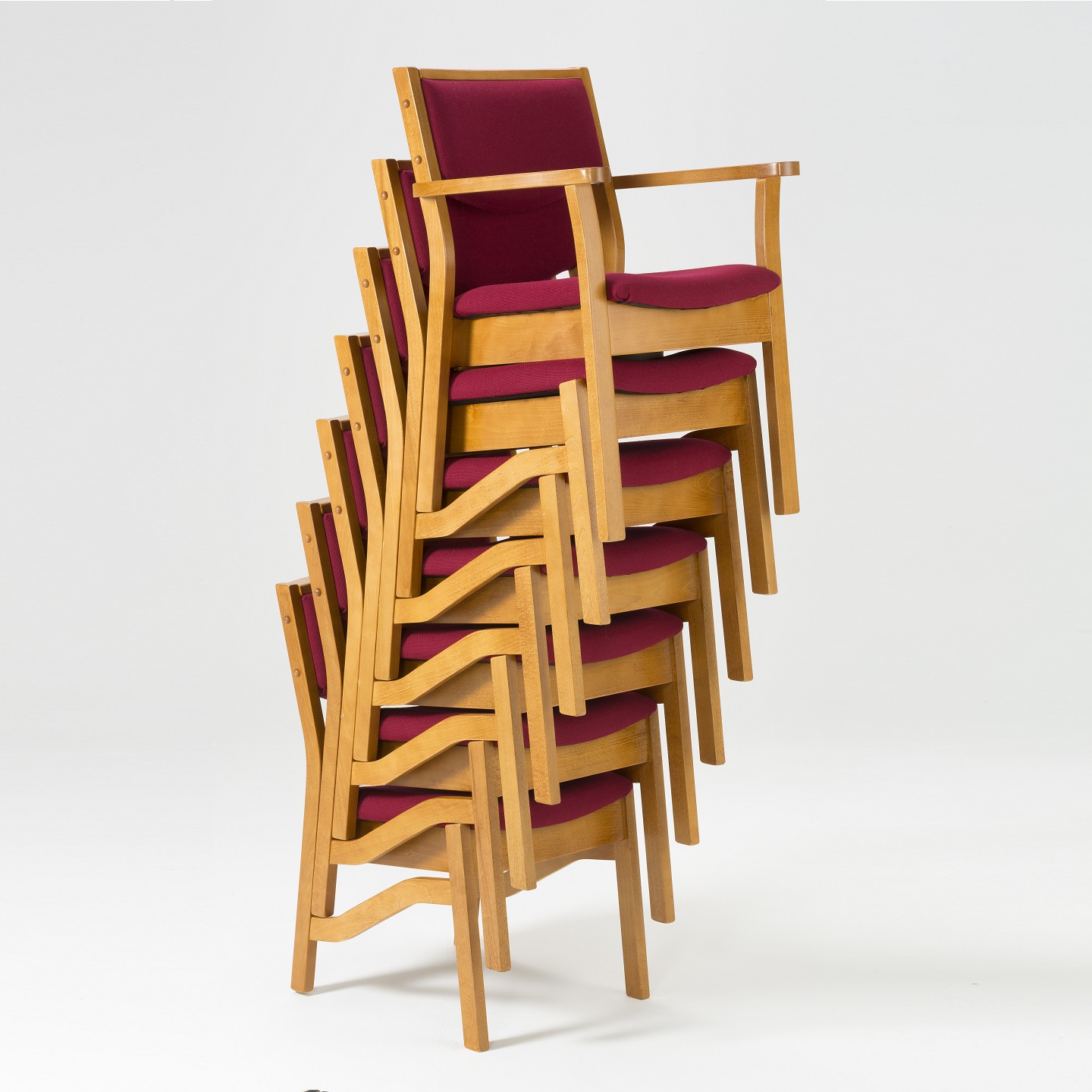 wood stacking chair