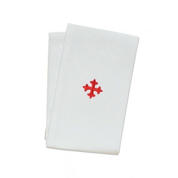 15" x 9" Linen Purificator with Red Cross