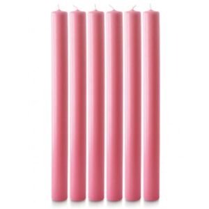 12″ x 1″ Advent Candles O/D (6 Pink)