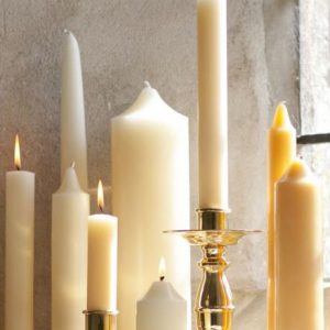 24″ x 2.1/4″ Church Candles with Beeswax – Pack 1