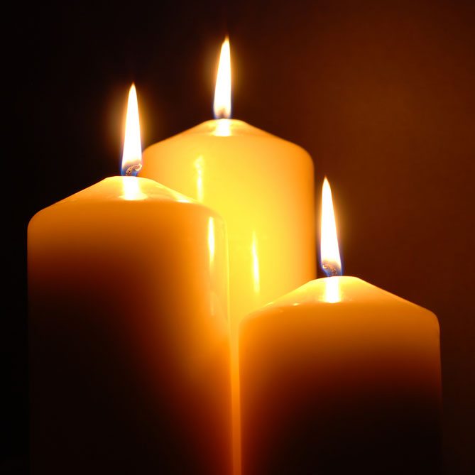 18" x 2" Paschal Candle Pack 1 Grace Church Supplies